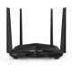 Tenda AC10-EU router inalámbrico Doble banda (2,4 GHz / 5 GHz) Gigabit Ethernet Negro ac10-eu